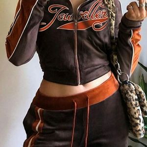 Y2k Chocolate Tracksuit Set